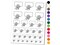 Angry Anime Manga Girl with Empty Speech Bubble Temporary Tattoo Water Resistant Fake Body Art Set Collection